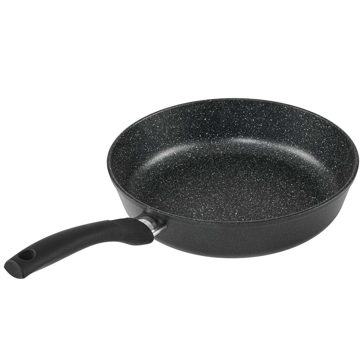 Изображение Универсальная сковорода НЕВА МЕТАЛЛ ПОСУДА 27128I 28см ПР ЛИТАЯ "Природные минералы" линия "Алтай" индукционная, н/р (28 см )