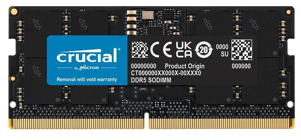 Изображение Оперативная память 16 GB DDR5 Crucial CT16G56C46S5T (44800 Мб/с, 5600 МГц, CL46)