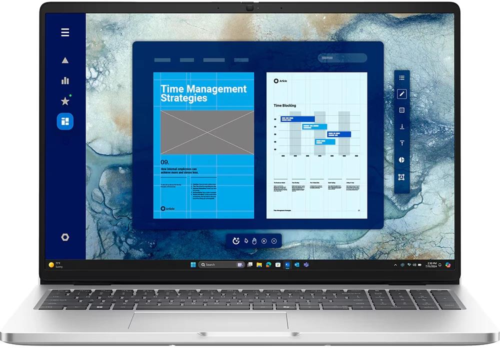 Изображение Ноутбук DELL Pro 16 (Intel 265U 2100 МГц/ SSD 512 ГБ  /RAM 16 ГБ/ 16" 1920x1200/VGA встроенная/ Linux) (16 Pro-7653)