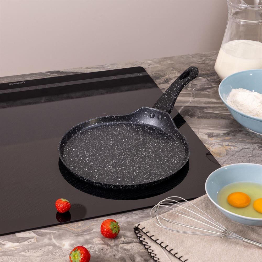 Изображение Блинная сковорода AGNESS 932-523 BLACK MARBLE (24 см )