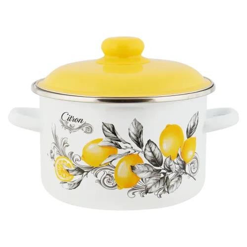 Изображение Кастрюля Appetite 6RD201M CITRON эмал цил (4 л )