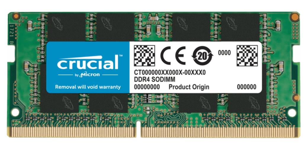 Изображение Оперативная память 8 GB DDR4 Crucial CT8G4SFRA32AT (25600 МБ/с, 3200 МГц, CL22)