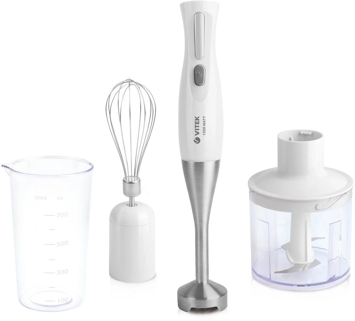 Изображение Блендер VITEK VT-8536 (погружной/1200 Вт/белый)
