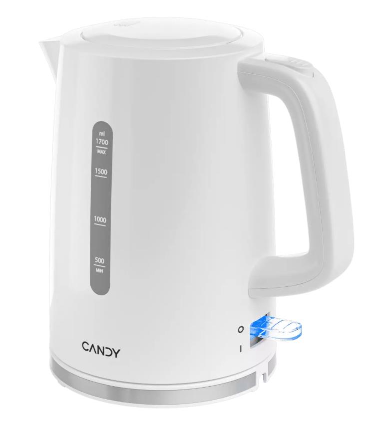 Изображение Электрический чайник Candy CK-100 (QA00A1M00RU) (2200 Вт/1,7 л /пластик/белый)
