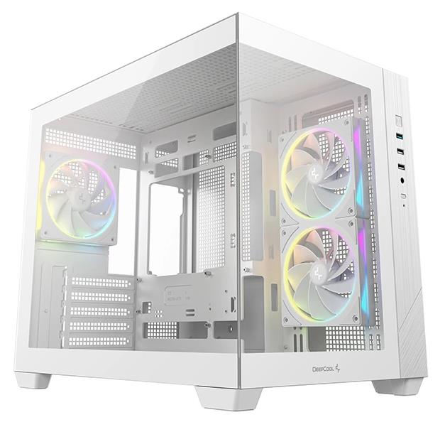 Изображение Корпус Deepcool CG330 3F White (mATX, Mini-ITX, белый, без БП)/(CG330 3F WH)