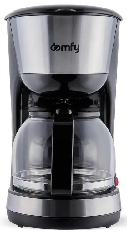 Изображение Кофеварка Domfy metal DSM-CM301  черный/серебристый (капельная/1,25 л /1000 Вт )