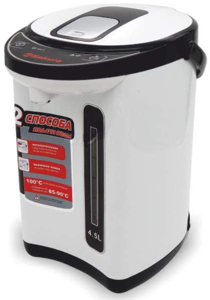 Изображение Термопот Sakura SA-314WB (4,5 л /750 Вт /белый, черный)