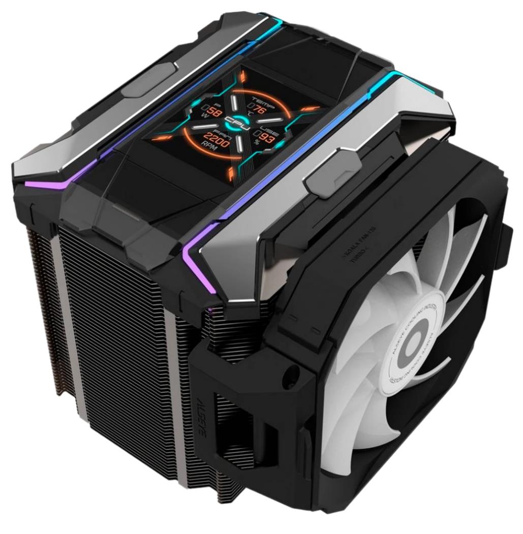 Изображение Кулер для процессора Alseye i600 Pro-B Black (LGA1356/S1366, AM4, LGA1150/1151/1155/S1156, LGA 1200, LGA 1700, AM5, LGA1851)1 шт