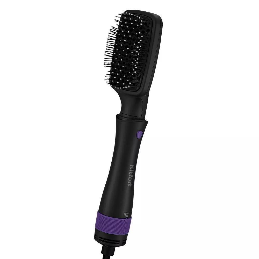 Изображение Фен-щетка Kitfort КТ-3236-1  (1000 Вт /фиолетовый, черный)