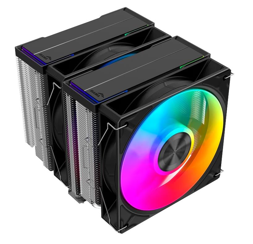 Изображение Кулер для процессора SAMA A60L Black (AM4, LGA1150/1151/1155/S1156, LGA 1200, LGA 1700, AM5, LGA1851)2 шт