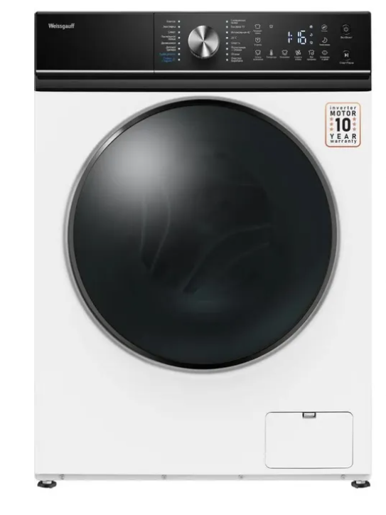 Изображение Стиральная машина Weissgauff WM 47147 DC Inverter Steam, белый (фронтальная, 7 кг, 1200 об/мин )