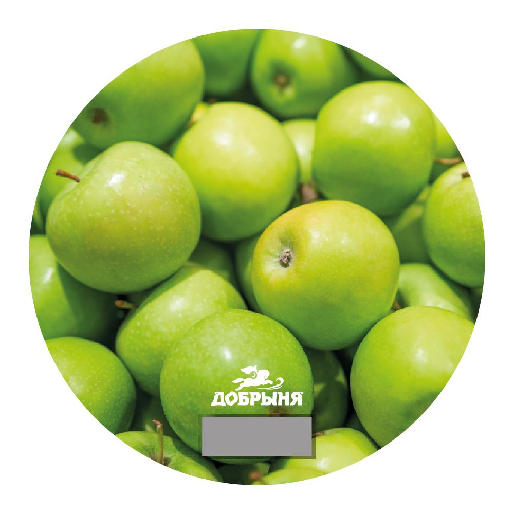 Изображение Весы кухонные Добрыня DO-3012B круглые, d18,5см 5кг яблоки x24 (зеленый, рисунок)