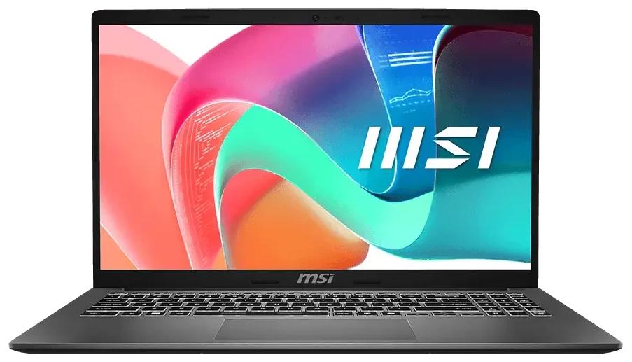Изображение Ноутбук MSI Modern 15 F1MG (Intel 150U 1800 МГц/ SSD 512 ГБ  /RAM 16 ГБ/ 15.6" 1920x1080/VGA встроенная/ Windows 11 Pro) (9S7-15S111-1071_Win11P)
