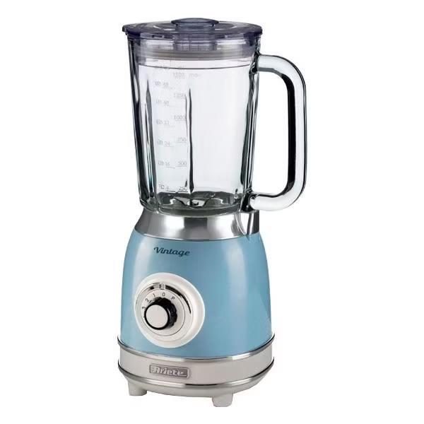 Изображение Блендер Ariete 583/05 Vintage, 1000 Вт, 4 лезвия. Объем - 1.5 л (стационарный/1000 Вт/голубой)