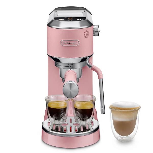 Изображение Кофеварка DeLONGHI EC890.PK цвет Пыльная роза (рожковая//1450 Вт )