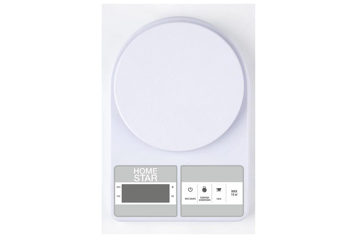 Изображение Весы кухонные HOMESTAR HS-3012, 10кг (белый)