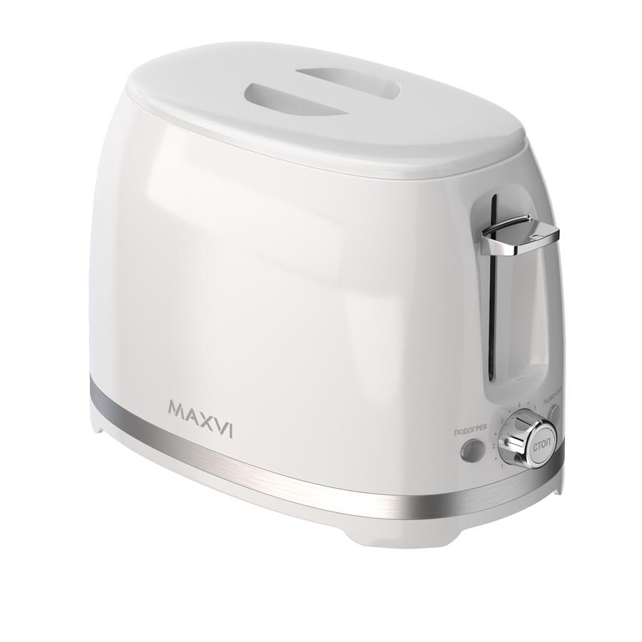 Изображение Тостер MAXVI KT821P white (850 Вт  белый)