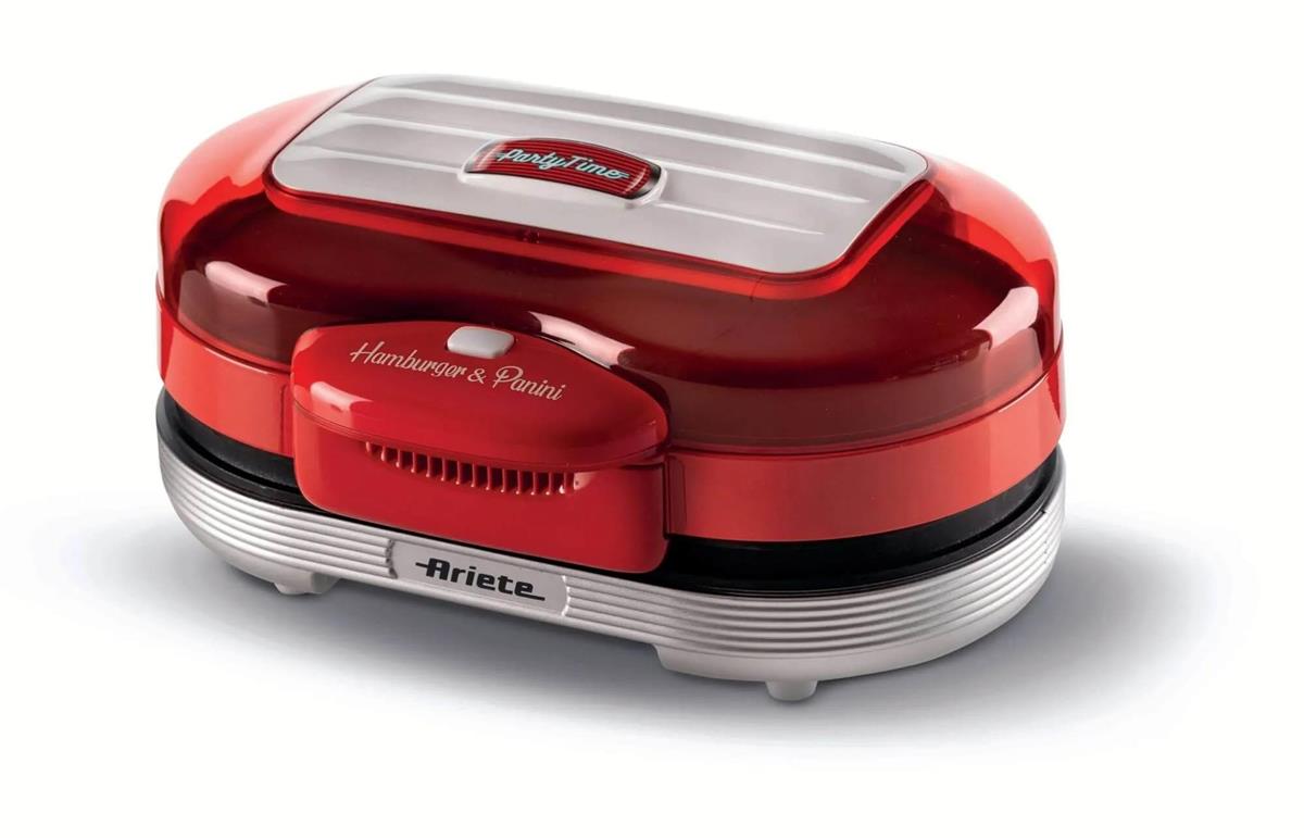 Изображение Сэндвичница Ariete 00C020500AR0 White/Red (1200 Вт //красный, белый)