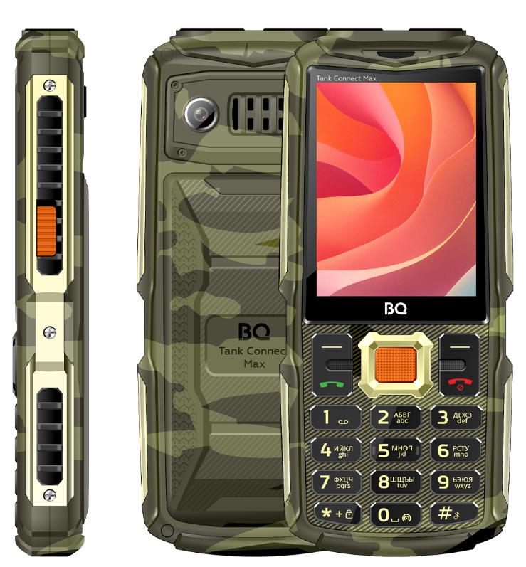 Изображение Мобильный телефон BQ 2830L Tank Connect Max,серый, камуфляж