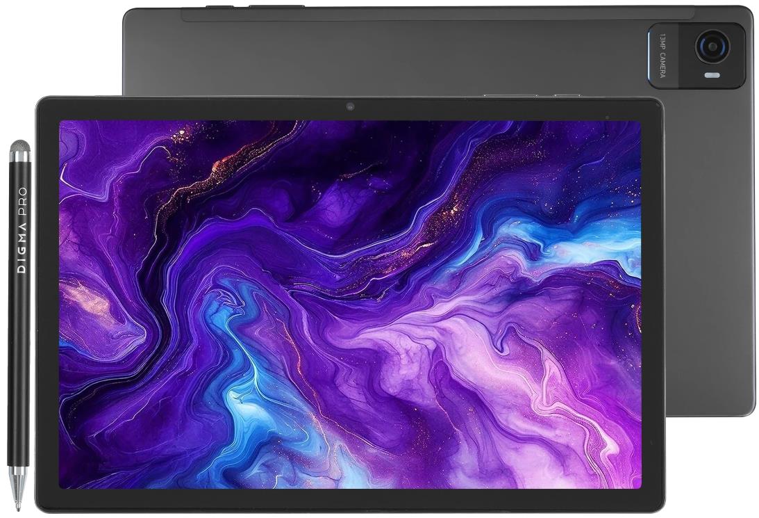 Изображение Планшет Digma Pro Wave, 10.5", 256 Гб/8 Гб, GPS, GSM, серый (TA3E5P01)