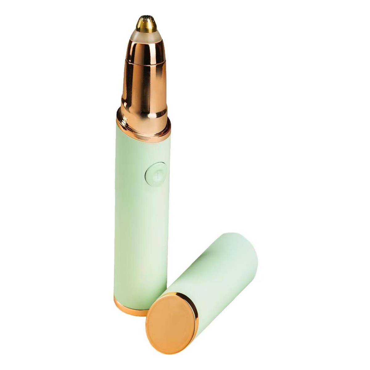 Изображение Триммер Для бровей Бердск 4102 (с подсветкой) 1,5В (бат.ААА-1шт.), золотистый, зеленый