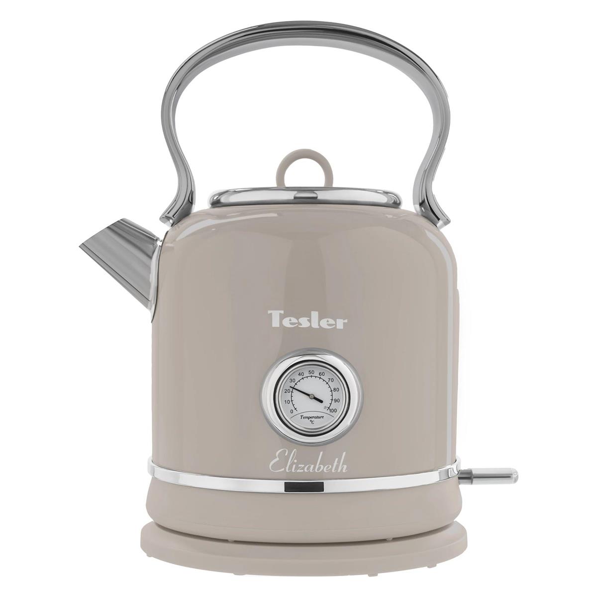 Изображение Электрический чайник Tesler KT-1745 GREY (2200 Вт/1,7 л /нержавеющая сталь/серый)