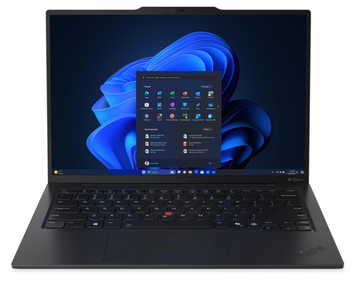 Изображение Ноутбук Lenovo ThinkPad X1 Carbon Gen 13 Aura Edition (Intel 258V 2200 МГц/ SSD 1024 ГБ  /RAM 32 ГБ/ 14" 2880x1800/VGA встроенная/ Windows 11 Pro) (21NS00XNGQ)