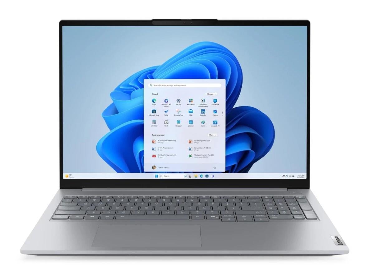 Изображение Ноутбук Lenovo ThinkBook 16 G8 IAL (Intel 185H 2300 МГц/ SSD 512 ГБ  /RAM 16 ГБ/ 16" 1920x1200/VGA встроенная/ Без ОС) (21SK00JUGP)