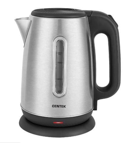 Изображение Электрический чайник CENTEK CT-1018 (сталь) (2200 Вт/1,8 л /металл/нержавеющая сталь)