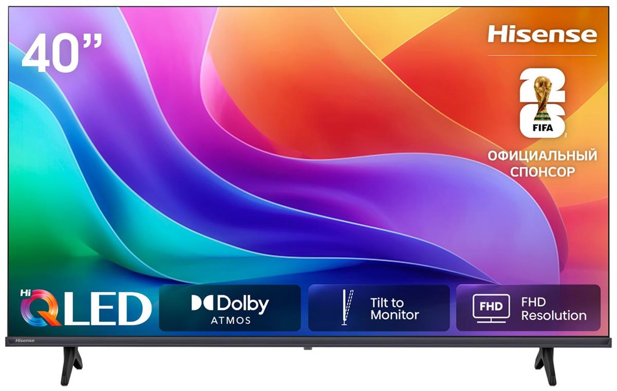 Изображение Телевизор Hisense 40A5S 40" HDR, 1080p Full HD Smart TV черный