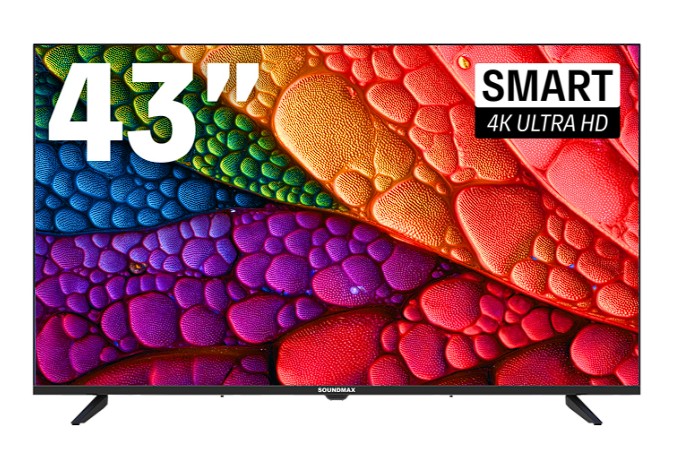 Изображение Телевизор SoundMAX SM-LED43M04SU 43" HDR, 4K Ultra HD Smart TV черный