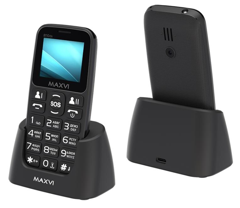 Изображение Мобильный телефон MAXVI B110ds,черный
