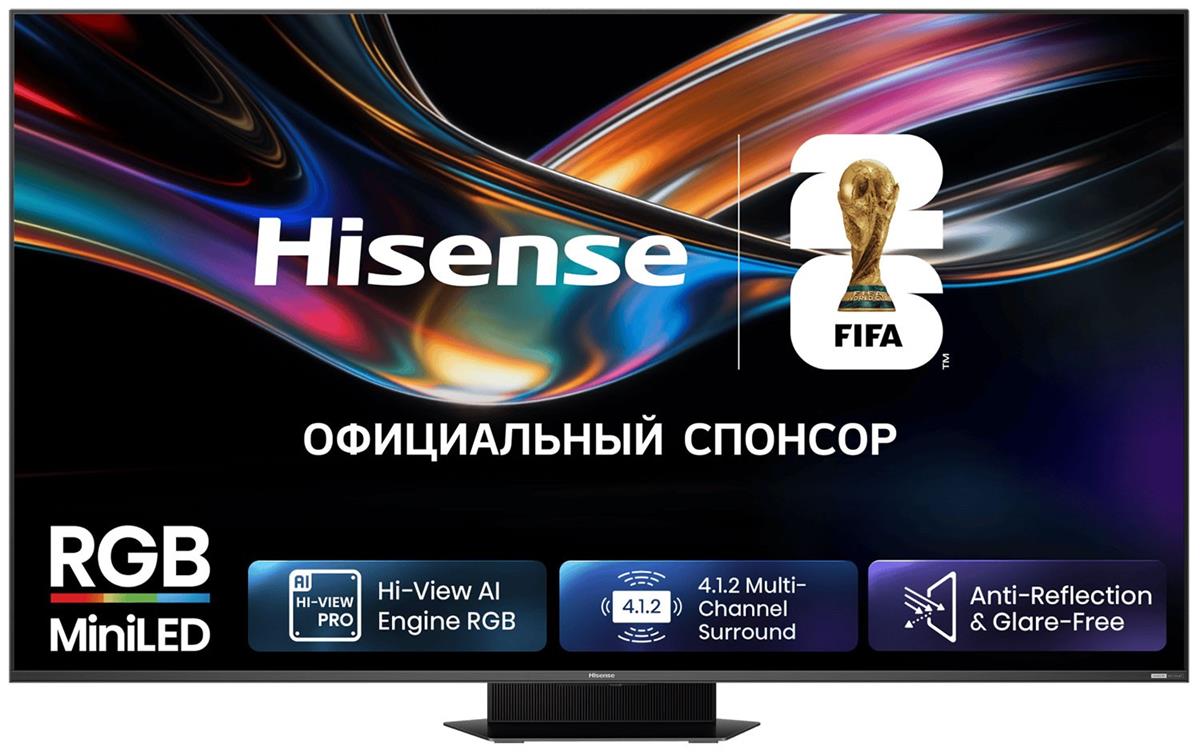 Изображение Телевизор Hisense 75UR9S 75" HDR, 4K Ultra HD Smart TV черный