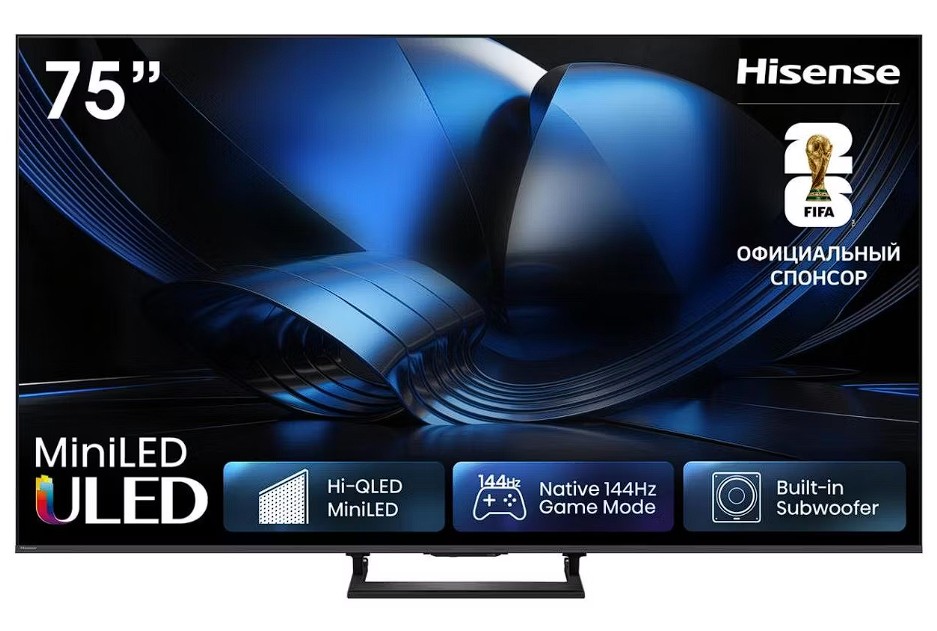 Изображение Телевизор Hisense 75U7S 75" HDR, 4K Ultra HD Smart TV черный