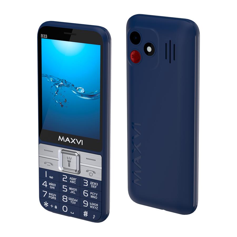 Изображение Мобильный телефон MAXVI B33,синий