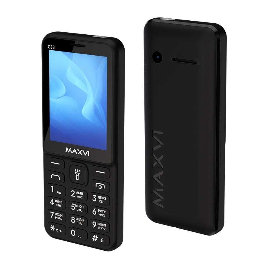 Изображение Мобильный телефон MAXVI C38,черный