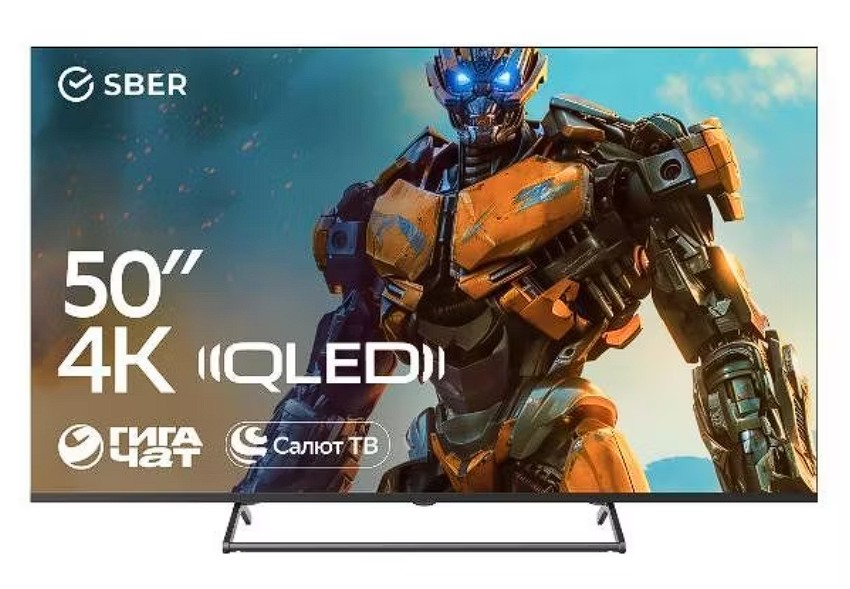 Изображение Телевизор Sber SDX-50UQ6000MBA 50" 4K Ultra HD Smart TV черный