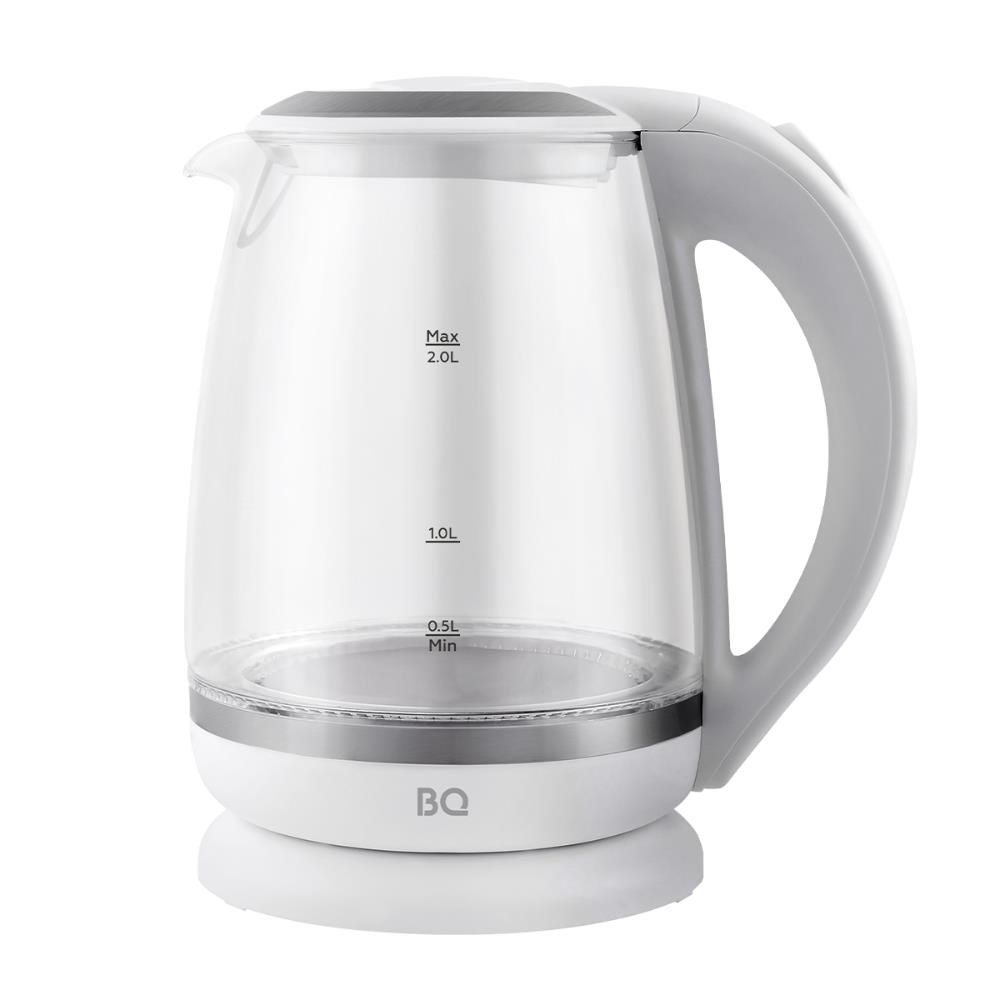 Изображение Электрический чайник BQ KT2049G White (2200 Вт/2 л /стекло/прозрачный, белый)