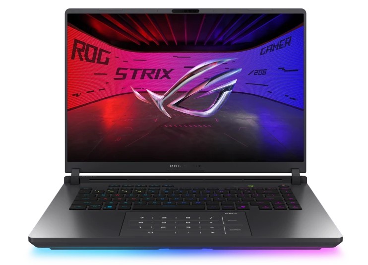 Изображение Ноутбук Asus G615JMR ROG Strix G16 (2025) (Intel 14650HX 2200 МГц/ SSD 512 ГБ  /RAM 16 ГБ/ 16" 2560x1600/VGA дискретная/ Без ОС) (90NR0LB1-M00KA0)