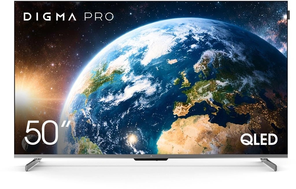 Изображение Телевизор Digma PRO QLED 50D 50" HDR, 4K Ultra HD Smart TV серый, черный