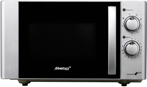 Изображение Микроволновая печь Steba MIC 2130 CERAMIC (700 Вт  20 л  Гриль  серебристый)