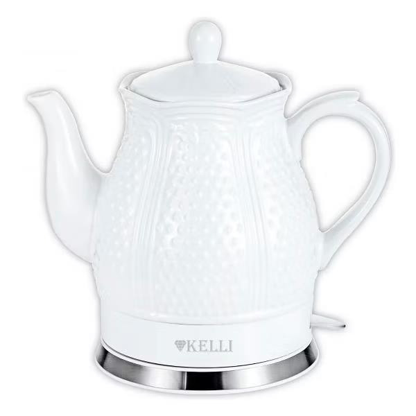 Изображение Электрический чайник Kelli KL-1450 керамика (2400 Вт/1,7 л /керамика/белый)