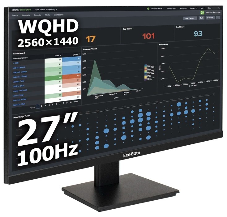Изображение Монитор ExeGate ProSmart EH2700 (27 "/2560x1440/TFT IPS)