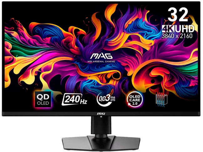 Изображение Монитор MSI MAG 321UPX QD-OLED (31,5 "/3840x2160/OLED)
