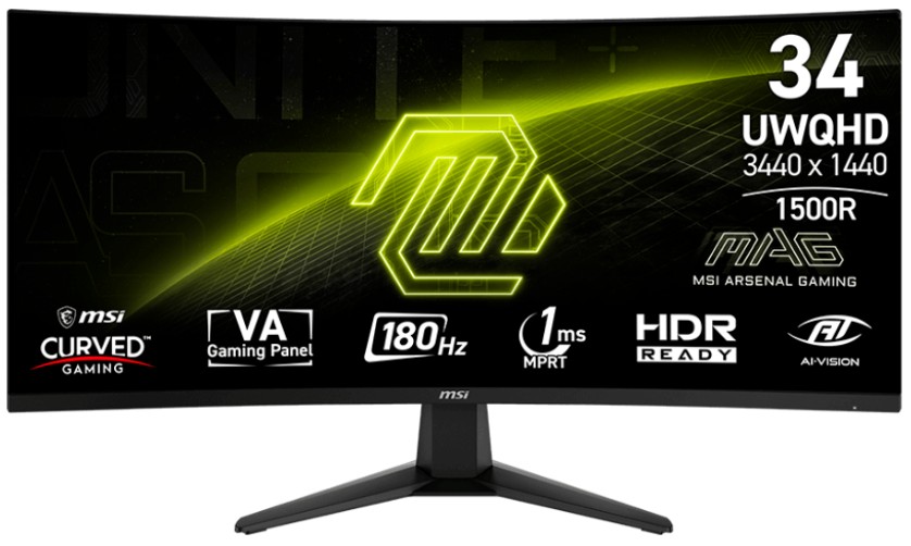 Изображение Монитор MSI MAG 346CQ (34 "/3440x1440/TFT *VA)