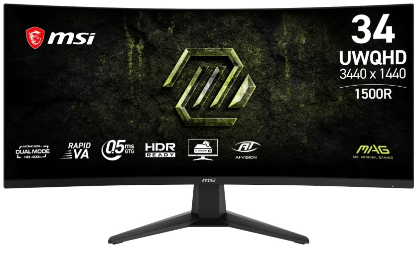 Изображение Монитор MSI MAG 346CQDF E20 (34 "/3440x1440/TFT *VA)