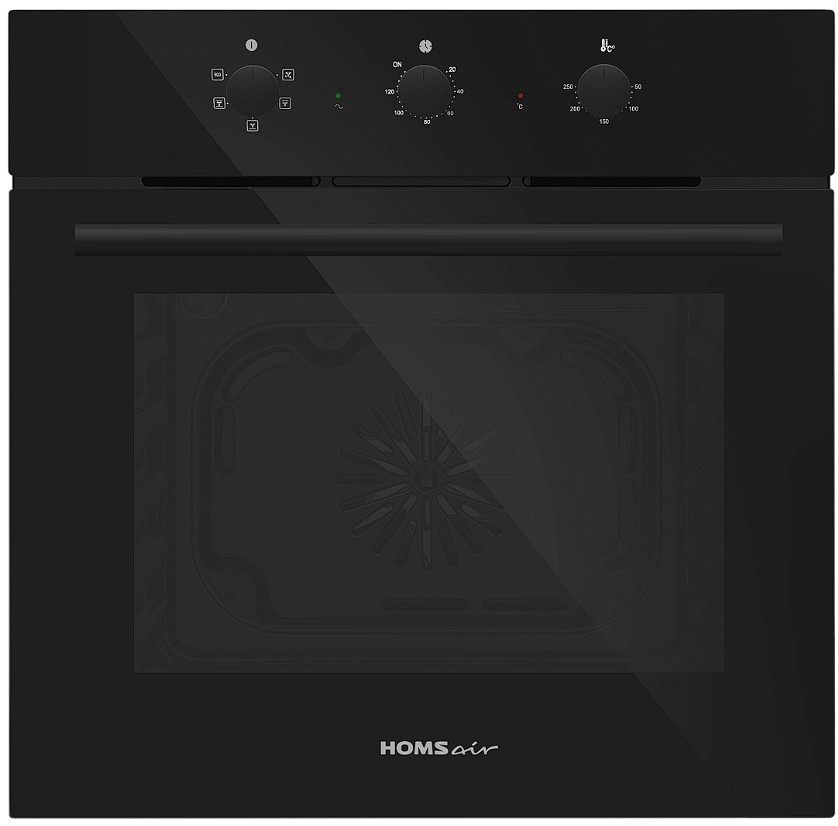 Изображение Духовой шкаф HOMSair OEF605BK2 (60 л , чёрный)
