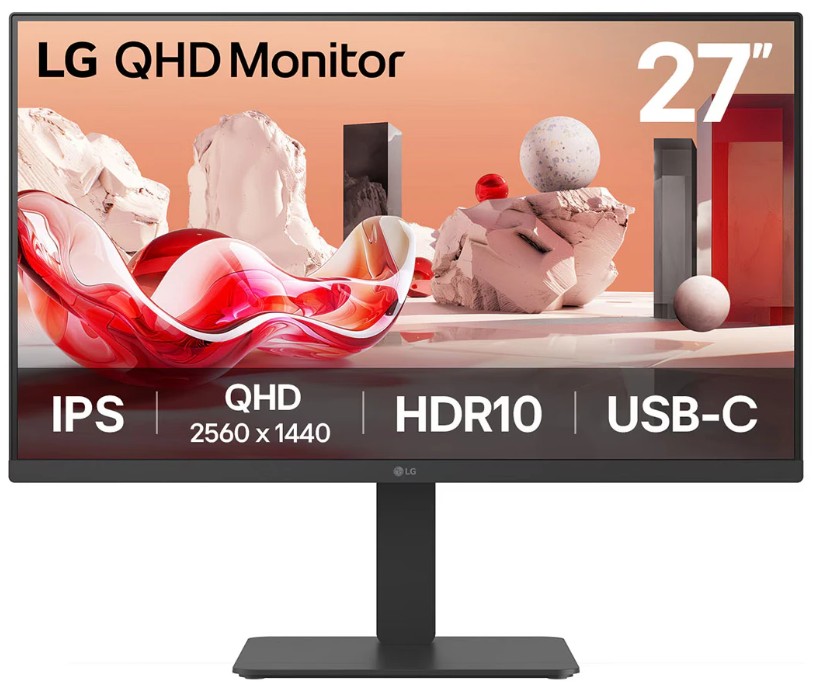 Изображение Монитор LG 27BA65QB-B (27 "/2560x1440/TFT IPS)