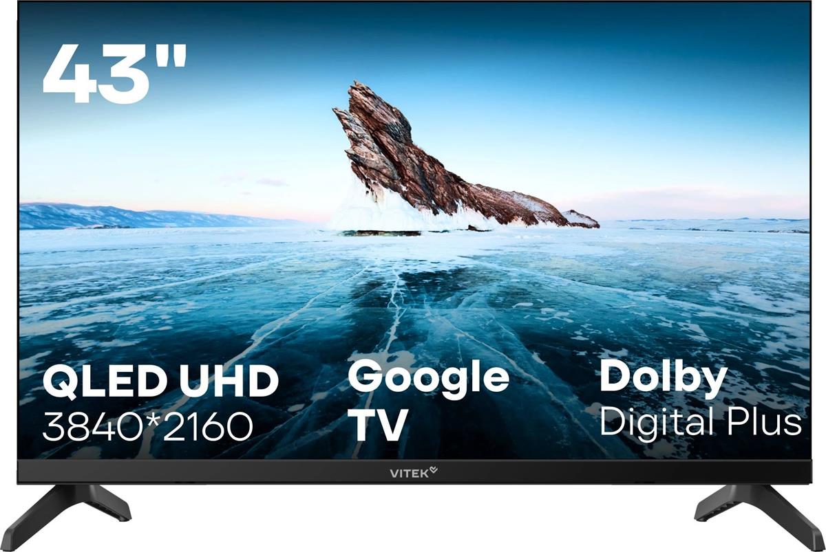 Изображение Телевизор VITEK VT-43QUBS500 43" HDR, 4K Ultra HD Smart TV черный
